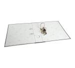 A4 MAXI Archivadores papel jaspeado Prem'Touch ® Lomo: 80 mm - Gris-Lomo Negro