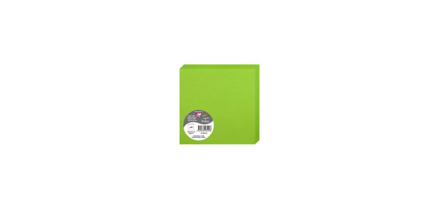 Paquet de 25 cartes pliées Pollen 135x135mm 210g/m²