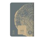 Carnet piqué FOREVER PREMIUM 100% recyclé A5 96 pages ligné papier recyclé blanc 90 g - Gris plomb