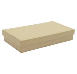 Boite rectangle plate 18x10x3cm - Kraft