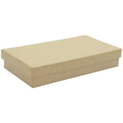 Boite rectangle plate 18x10x3cm - Kraft