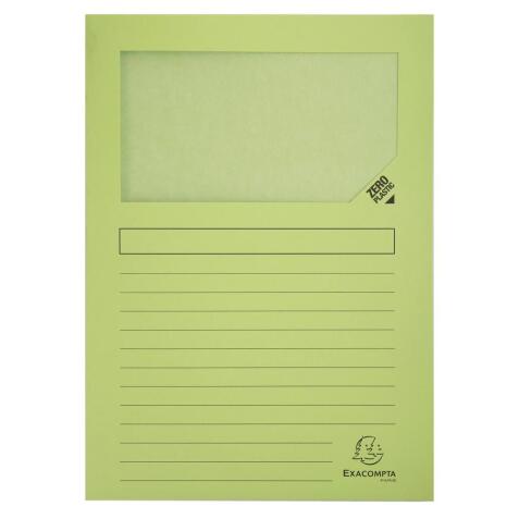 Paquet de 100 chemises à fenêtre SUPER 160g/m2 - 22x31cm