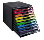 Cassettiera Modulo Iderama 10 cassetti con serratura - Arlecchino glossy