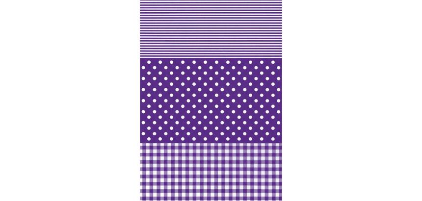 * Pochette 3 Feuilles Identiques Ref 488 - Violet