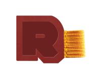 Rhodiarama porte-stylo autoadhésif 4x3 cm pour blocs carnets et agendas - Nacarat