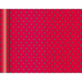 Pap.80g, Tiny Rolls 5x0,35m, Pois vert - Rouge