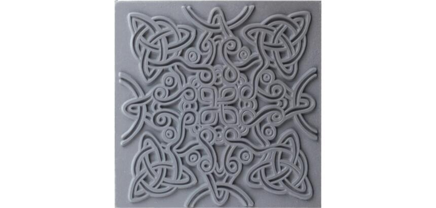 Cernit plaque de texture Celtic knot - Gris