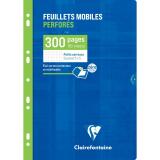 Feuillets mobiles-blanc A4 petits carreaux 300 pages - Bleu Klein