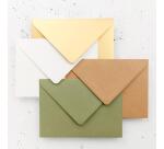 Paquet de 20 enveloppes Pollen C5 162x229 120g/m2 - Vert sauge