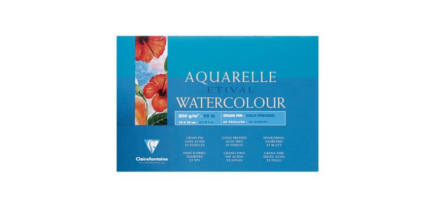 Etival bloc collé 4 côtés 25F 12x18cm 200g grain fin