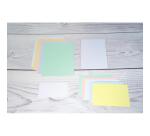 Paquete de 100 fichas Exacompta cartulina Bristol retractil - blanco liso sin taladro 148x210mm - Blanco