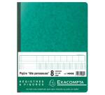 Piqûre 32x25cm à tête paresseuse 8 colonnes sur 1 page - 31 lignes - 80 pages - Couleurs assorties