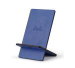 Rhodiarama support pour téléphone mobile simili cuir italien 13x8x8,5 cm - Saphir