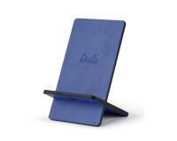 Rhodiarama support pour téléphone mobile simili cuir italien 13x8x8,5 cm - Saphir
