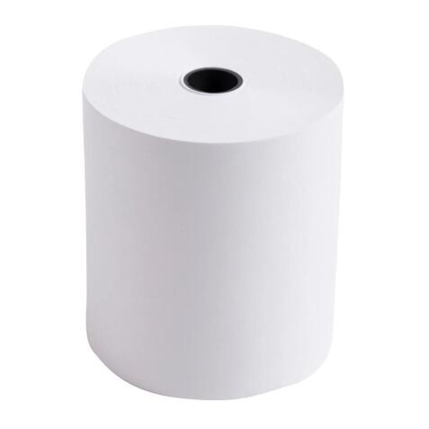 Bobine pour tickets de caisse 76x70 mm - 1 pli offset extra-blanc 60g/m2. - Blanc