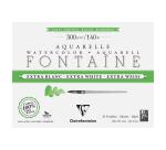 Fontaine Extra Blanc Grain Torchon bloc collé 4 côtés 15F 15x20cm 300g