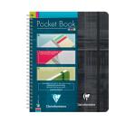 Pocket Book cahier reliure intégrale à élastique A5+ 120 pages détachables ligné Couleur aléatoire - Assortis