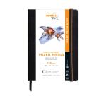 Rhodia Touch Mixed Media Book, papier Paint'On extra-blanc 250g - A5 portrait, 40 pages - Noir