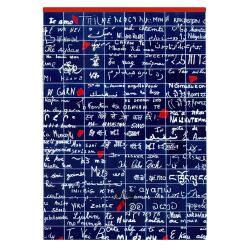 Le Mur des Je t'aime, Bloc entoilé entête A5 14,8x21 cm, 70 feuillets, ligné