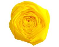 PAPIER CRÉPON, Paquet de 10 feuilles pliées 60% au format 2,50x0,50m - Jaune citron