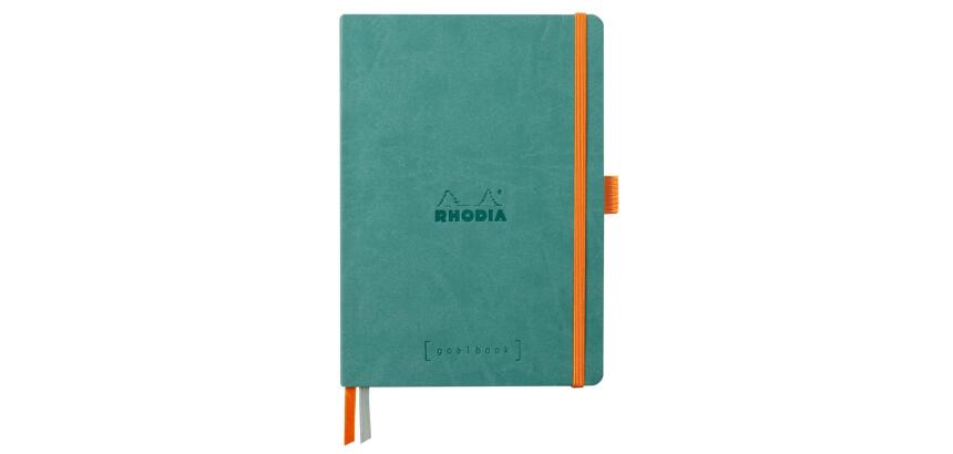 Rhodia Goalbook Softcover Notebook - Dot - 120 Sheets - 90gsm - Aqua