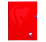 Cahier piqué Mimesys 24x32cm 48 pages grands carreaux couverture polypropylène Couleur aléatoire