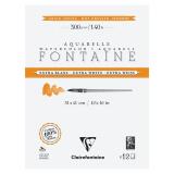Fontaine Extra Blanc Grain Satiné bloc collé 4 côtés 12F 31x41cm 300g
