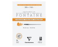 Fontaine Extra Blanc Grain Satiné bloc collé 4 côtés 12F 31x41cm 300g