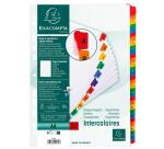 Separadores Separadores con pestañas impresas cartulina blanca 160 g/m 2 Con pestañas de colores reforzadas - Blanco - Blanco