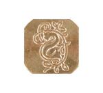 Sceau carré enluminée pour cachet de cire