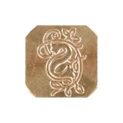 Sceau carré enluminée pour cachet de cire