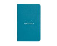 Cahier piqué Rhodia Couleurs Paon 7,5x12 cm - Paon