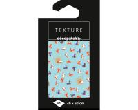 Papier Texture Décopatch n°866 -1 feuille 40x60cm - Bleu