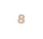 Chiffre 8 kraft 20cm - Kraft