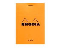 Bloc agrafé Rhodia N°12 8,5x12 cm 80 feuillets ligné 80g - Orange