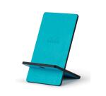 Rhodiarama support pour téléphone mobile simili cuir italien 13x8x8,5 cm - Turquoise