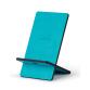 Rhodiarama support pour téléphone mobile simili cuir italien 13x8x8,5 cm - Turquoise