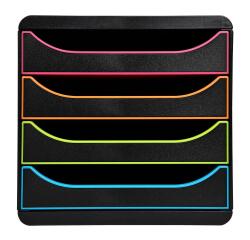 Cassettiera Big Box 4 cassetti Black Office