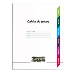 Cahier de textes piqué 8000 POLYPRO 17x22cm 124 pages grands carreaux Incolore - Incolore