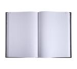 Registre 35x22,5cm 5x5 folioté 500 pages - Noir toilé