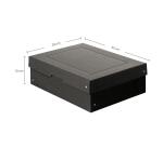 Caja de almacenamiento PureBox Negro de Exacompta A4 24 x 32 x 10 cm de alto