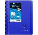 Carnet dessin/croquis Koverbook reliure intégrale enveloppante A5 100 pages papier blanc 125 g couverture polypropylène transparent - Assortis