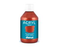 Darwi Flacon de 250 ml de Peinture Acrylique Universelle Métallique - Cuivre