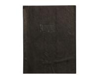 Protège-cahiers grain cuir PVC 22/100ème 24x32 cm - Noir