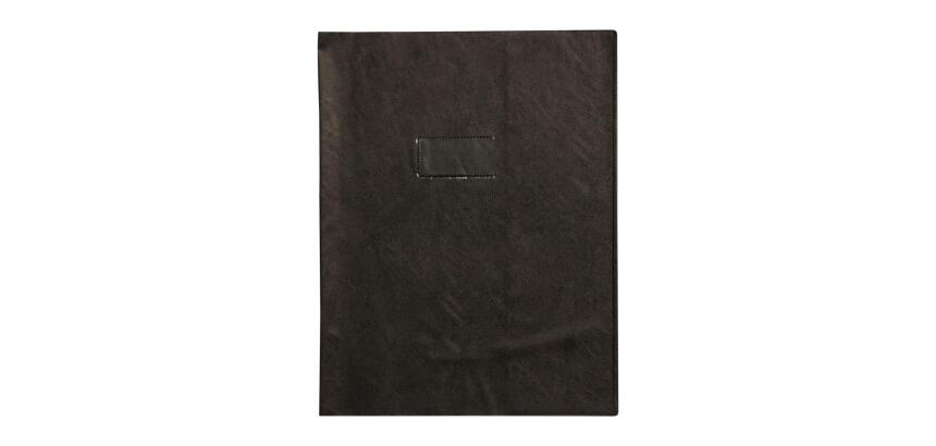 Protège-cahiers grain cuir PVC 22/100ème 24x32 cm
