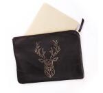 BLACK FOREST Pochette universelle 27x19 cm, Cerf - Noir et doré