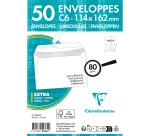 Adheclair 114x162mm envelope 80gsm peel and seal packed 50s - White