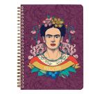 Frida Kahlo, Carnet reliure intégrale A5 14,8x21cm, 148 pages, ligné, ass.