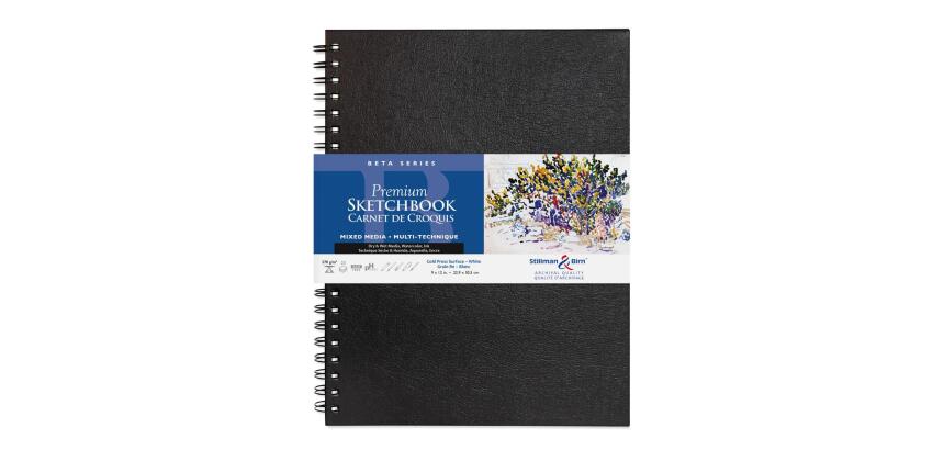 Beta Series carnet spiralé 25F 22,9x30,5cm 270g - Blanc