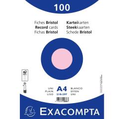 Fichas de cartulina bristol 205 g/m2 - Liso - 210x297 mm